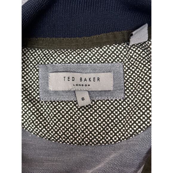 Ted Baker Polo Shirt 6 / 2XL Mens Blue Contrast Collar Short Sleeve - Picture 7 of 8